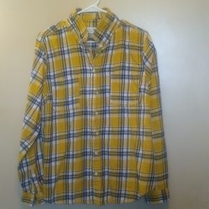 Old Navy Loose Flannel Boyfriend Shirt XL